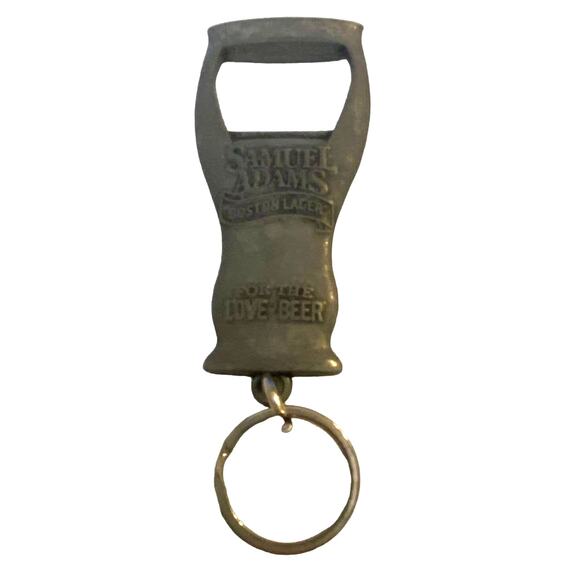 Samuel Adams Keychain Boston Lager Bottle Opener Charm Double Sided Souvenir - Picture 2 of 6